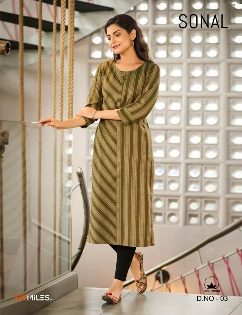 100Miles Sonal Blended Cotton Self Pattern Kurtis Catalog in Wholesale Price, Buy 100Miles Sonal Blended Cotton Self Pattern Kurtis Full Catalog in Wholesale Price Online From Aarvee Creation