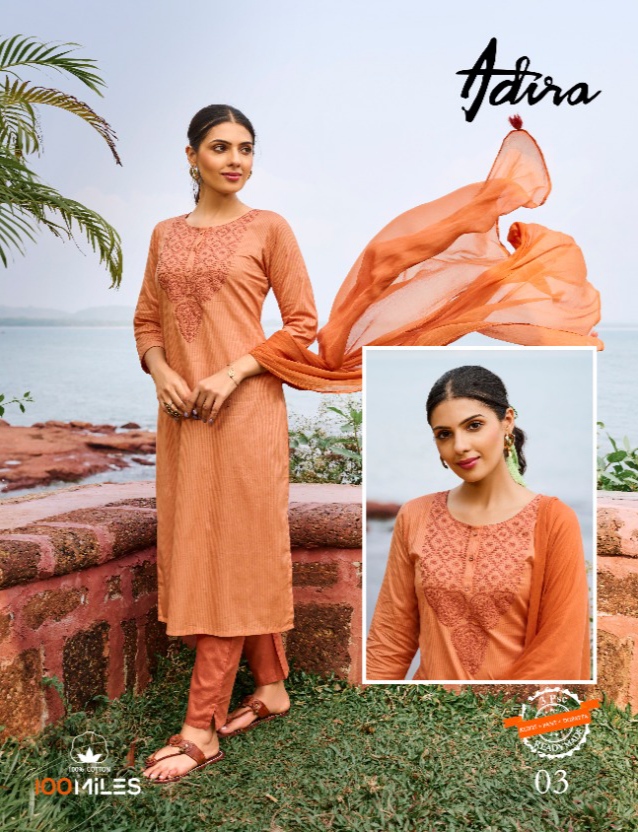 100Miles Adira Kurta Pant Dupatta Set Wholesale Catalog. Purchase Full Catalog Of Kurta Pant Dupatta Set In Wholesale Price Online