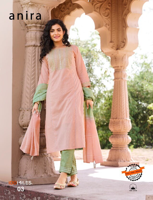 100Miles Anira Kurti Pant Dupatta Set Wholesale Catalog, Buy Full Catalog of 100Miles Anira Kurti Pant Dupatta Set At Wholesale Price