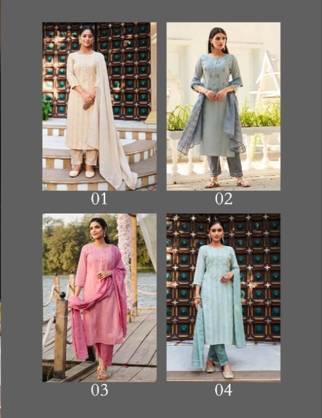 100Miles Ashmi Kurti Pant Dupatta Set Catalog In Wholesale Price. Purchase Full Catalog of 100Miles Ashmi In Wholesale Price Online