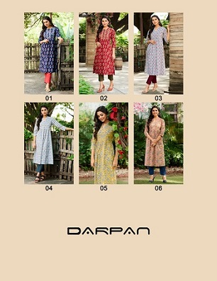 100Miles Darpan Kurtis wholesale catalog, Buy Full catalog Of 100Miles Darpan Kurtis At wholesale Price