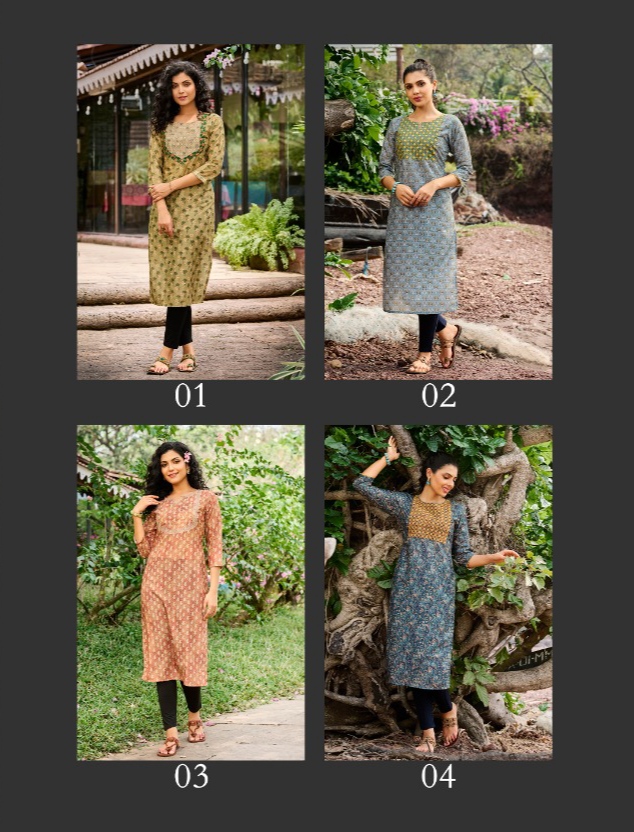 100Miles Kaveri Kurtis Wholesale Catalog. Purchase Full Catalog of Kurtis In Wholesale Price Online