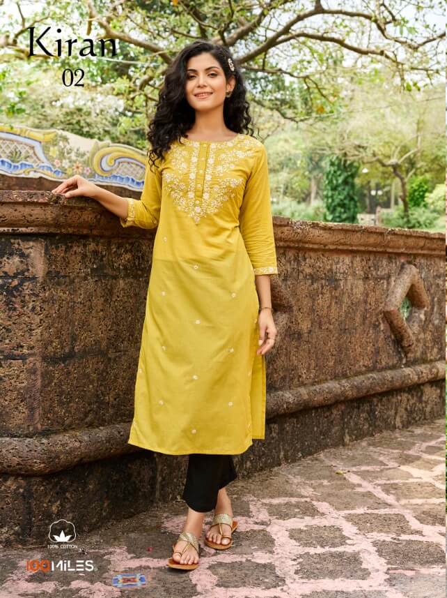 100Miles Kiran Lucknowi Kurti Catalog In Wholesale Price. Purchase Full Catalog of 100Miles Kiran In Wholesale Price Online