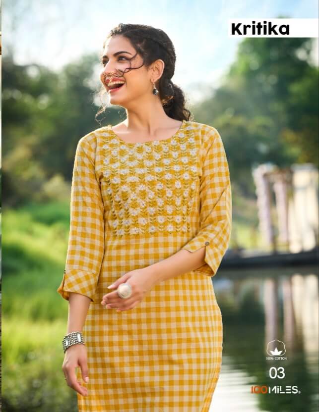 100Miles Kritika Kurtis Catalog In Wholesale Price, Purchase Full Catalog of 100Miles Kritika In Wholesale Price Online