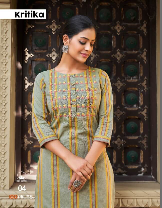 100Miles Kritika Kurtis Catalog In Wholesale Price, Purchase Full Catalog of 100Miles Kritika In Wholesale Price Online