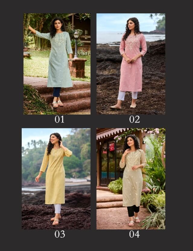 100Miles Megha Linen Cotton Kurti In Wholesale Price. Purchase Full Catalog of 100Miles Megha In Wholesale Price Online