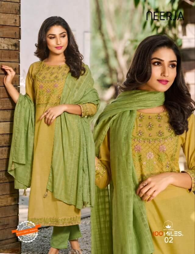 100Miles Neerja Cotton Embroidered Readymade Dress Wholesale Catalog, Buy Full Catalog of 100Miles Neerja Cotton Embroidered Readymade Dress At Wholesale Price