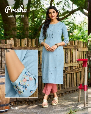 100Miles Prisha Kurtis Wholesale Catalog, Buy Full Catalog of 100Miles Prisha Kurtis At Wholesale Price