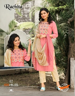 100Miles Rachita Kurta Pant Dupatta Wholesale Catalog, Buy Full Catalog Of 100Miles Rachita Kurta Pant Dupatta At Wholesale Price