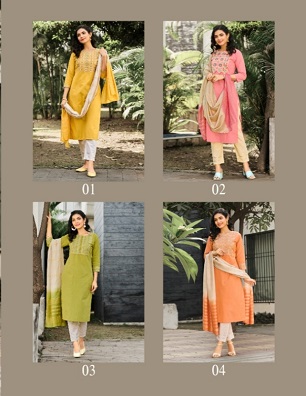 100Miles Rachita Kurta Pant Dupatta Wholesale Catalog, Buy Full Catalog Of 100Miles Rachita Kurta Pant Dupatta At Wholesale Price