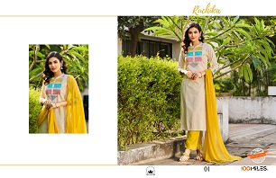 100Miles Ruchika Readymade Dress Wholesale Catalog