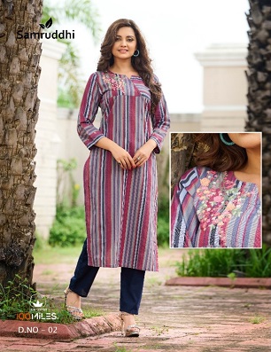 100Miles Samruddhi Kurti Wholesale Catalog, Buy Full Catalog of 100Miles Samruddhi Kurti At Wholesale Price