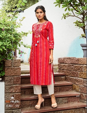 100Miles Samruddhi Kurti Wholesale Catalog, Buy Full Catalog of 100Miles Samruddhi Kurti At Wholesale Price