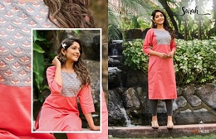 100Miles Sarah Cotton Fancy Kurtis Wholesale Catalog