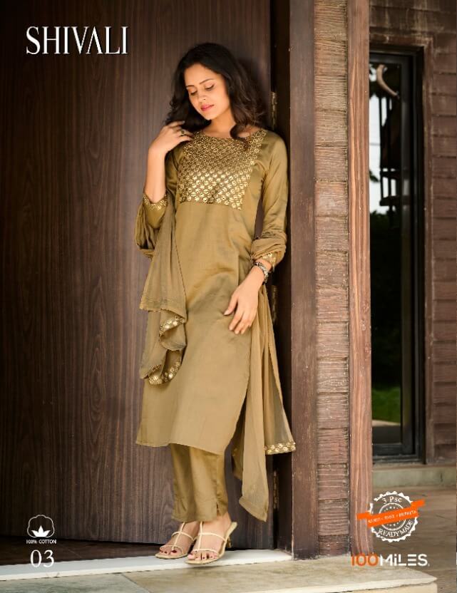 100Miles Shivali Kurti Pant Dupatta Set Wholesale Catalog. Purchase Full Catalog of Kurti Pant Dupatta Set In Wholesale Price Online