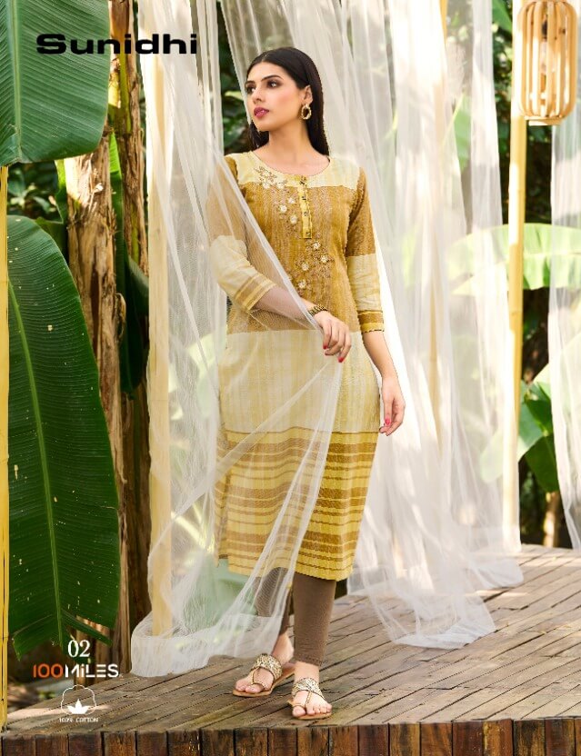 100Miles Sunidhi Kurti Catalog In Wholesale Price, Purchase Full Catalog of 100Miles Sunidhi In Wholesale Price Online