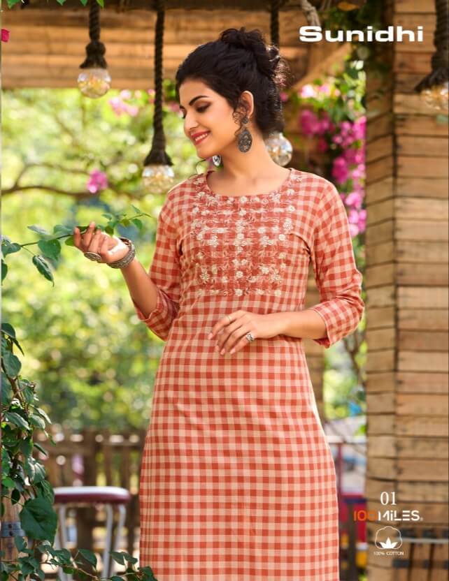 100Miles Sunidhi Kurti Catalog In Wholesale Price, Purchase Full Catalog of 100Miles Sunidhi In Wholesale Price Online