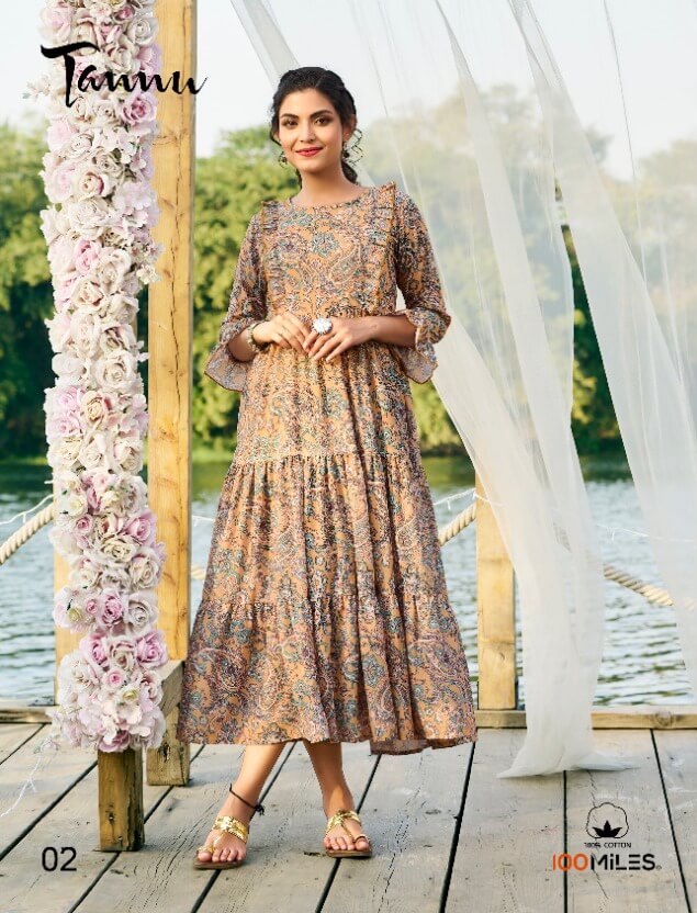 100Miles Tannu Georgette Kurtis Wholesale catalog, Buy Full Catalog of 100Miles Tannu Georgette Kurtis At Wholesale Price