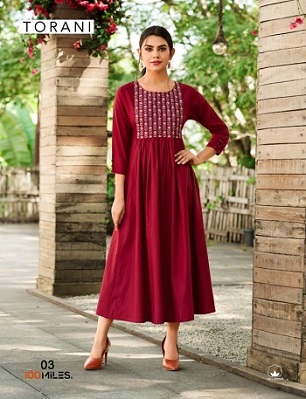 100Miles Torani Long Dress wholesale catalog, Buy Full catalog of 100Miles Torani Long Dress At wholesale Price