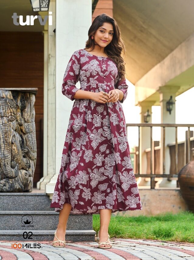 100Miles Turvi Ladies Gown Catalog In Wholesale Price. Purchase Full Catalog of 100Miles Turvi In Wholesale Price Online