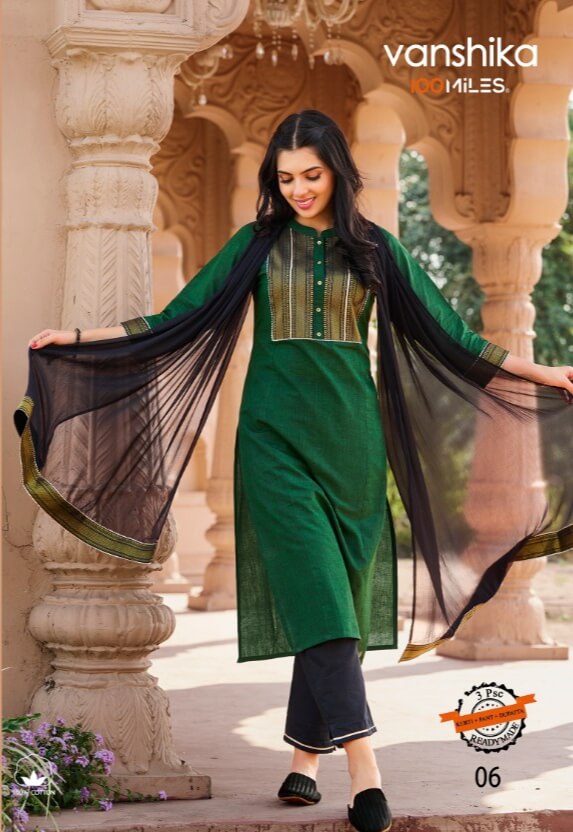 100Miles Vanshika Kurti Pant Dupatta Set Catalog In Wholesale Price, Purchase Full Catalog of 100Miles Vanshika In Wholesale Price Online