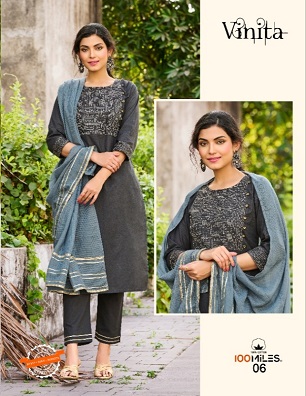 100Miles Vinita Readymade Dress Wholesale Catalog