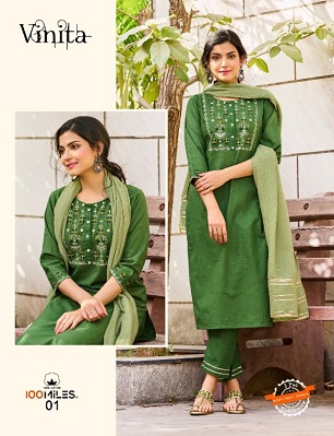 100Miles Vinita Readymade Dress Wholesale Catalog, Buy Full Catalog of 100Miles Vinita Readymade Dress At Wholesale Price