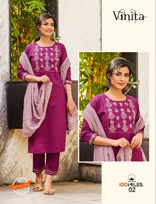 100Miles Vinita Readymade Dress Wholesale Catalog, Buy Full Catalog of 100Miles Vinita Readymade Dress At Wholesale Price