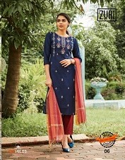 Zuri Readymade Kurti Pant Dupatta Wholesale Catalogue by 100Miles, Readymade Ladies Dress Wholesale Catalog Zuri By 100Miles Brand at Lowest Rate Online