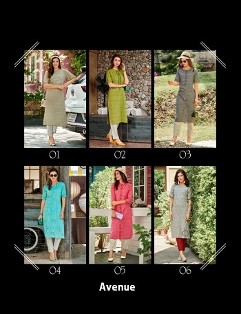 100 Miles Avenue Pure Cotton Kurtis Wholesale Catalog