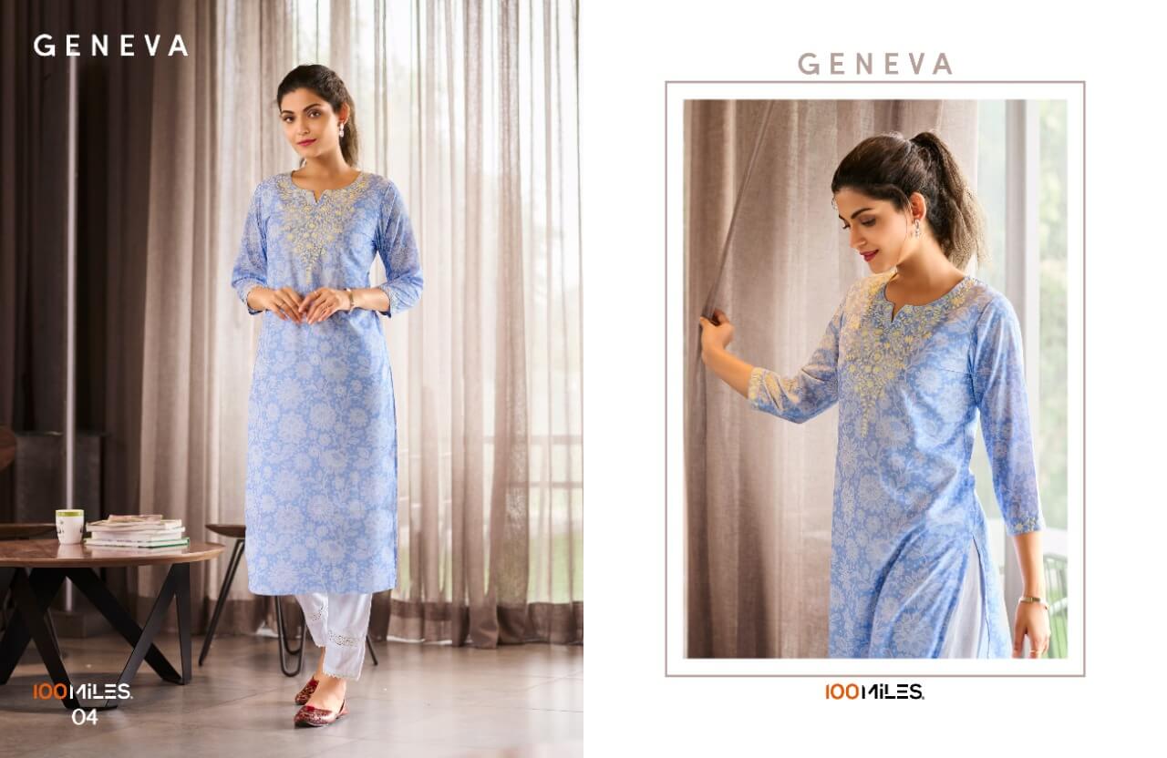 100Miles Geneva Georgette Kurtis Wholesale Catalog, Buy 100Miles Geneva Georgette with Inner Kurtis Full Catalog in Wholesale Price Online