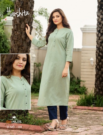 100Miles Harshita Cotton Kurtis Collection, Buy 100Miles Harshita Cotton Kurtis Full Catalog at Wholesale Price