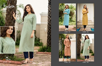 100Miles Harshita Cotton Kurtis Collection, Buy 100Miles Harshita Cotton Kurtis Full Catalog at Wholesale Price