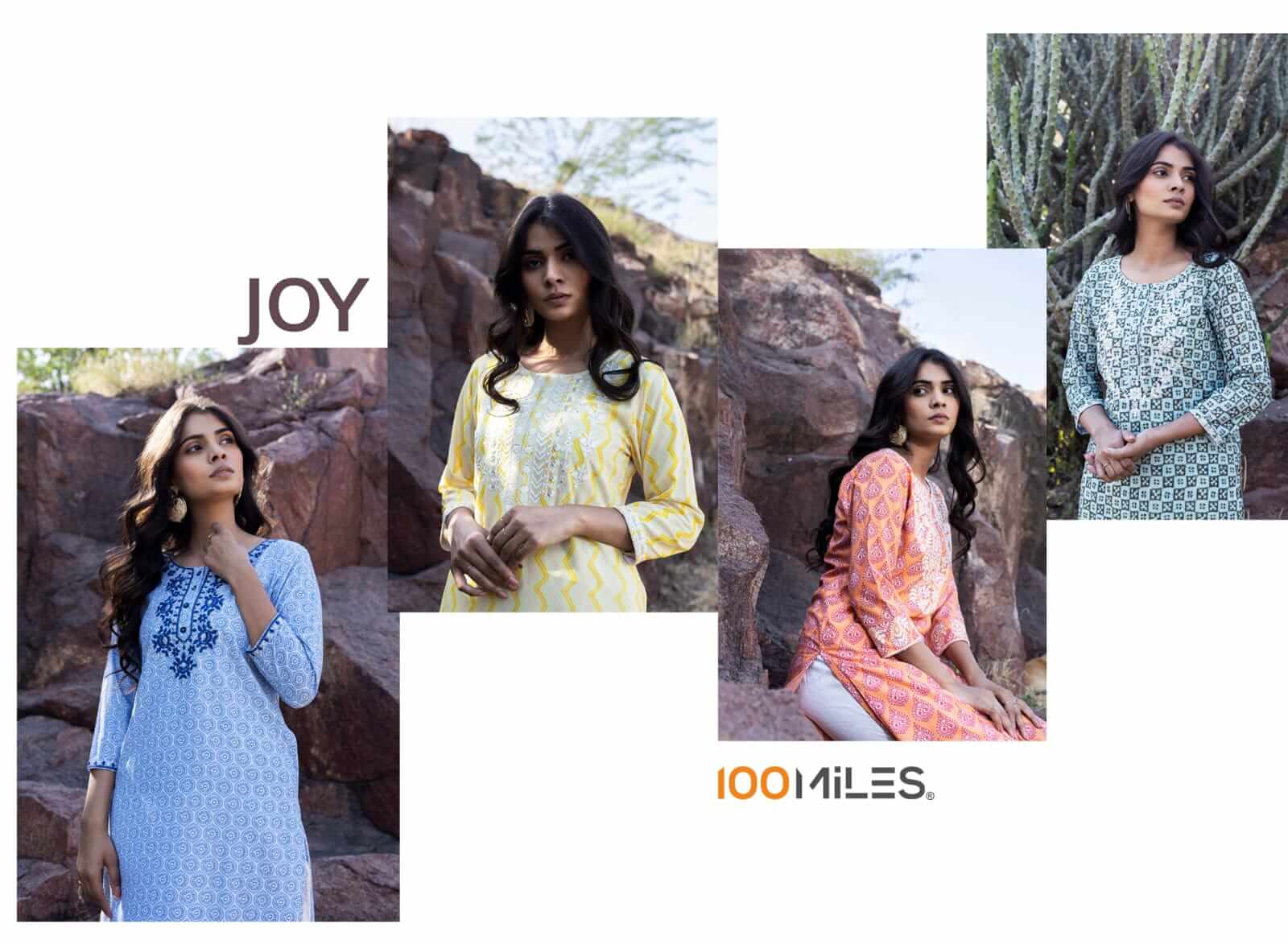 100Miles Joy Georgette Digital Printed Kurtis Catalog in Wholesale, Buy 100Miles Joy Georgette Digital Printed Kurtis Catalog in Wholesale Price Online From Vadodara, Surat, Gujarat