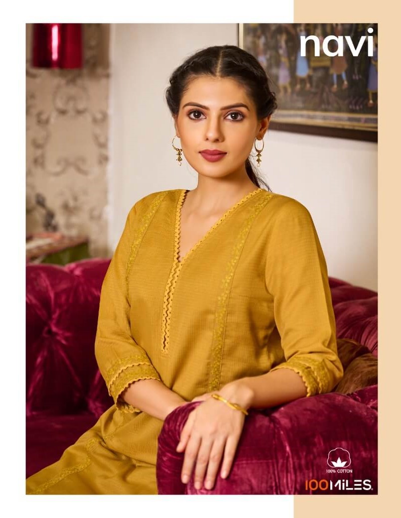 100Miles Navi Cotton Kurtis Catalog in Wholesale Price, Buy 100Miles Navi Cotton Kurtis Full Catalog in Wholesale Price Online From Aarvee Creation