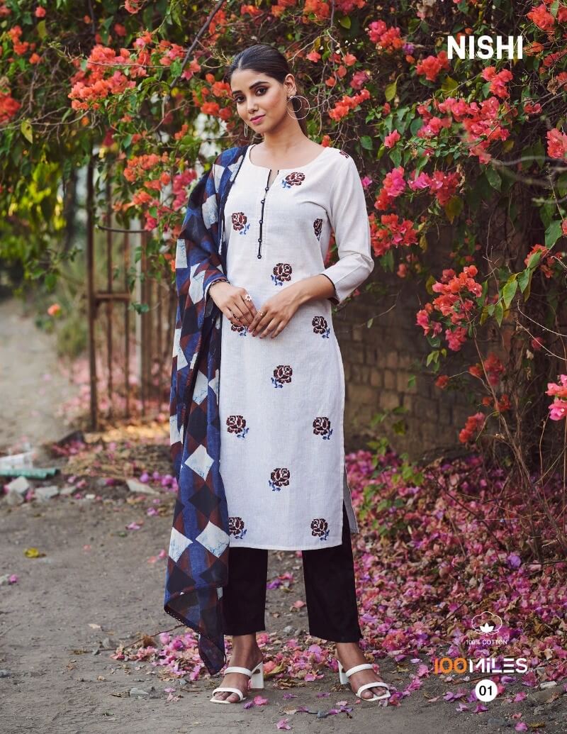 100Miles Nishi Kurti Pant Dupatta Set Catalog in Wholesale Price, Buy 100Miles Nishi Kurti Pant Dupatta Set Full Catalog in Wholesale Price Online From Aarvee Creation