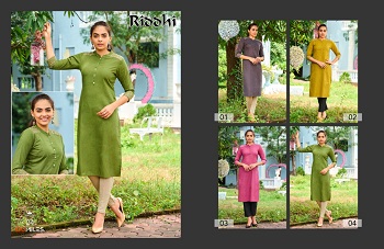 Riddhi Linen Cotton Kurtis Wholesale Catalog by 100Miles, Embroidery Work On Shoulder and Sleeve Pattern Women Kurtis Catalogue Riddhi By 100Miles