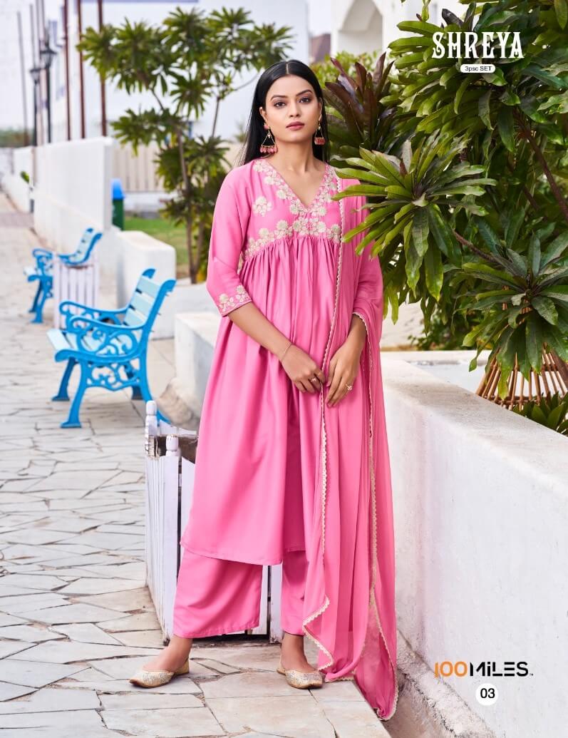 100Miles Shreya Aliya Cut Kurti Pant Dupatta Set Catalog, Buy 100Miles Shreya Aliya Cut Kurti Pant Dupatta Set Full Catalog in Wholesale Price Online From Aarvee Creation