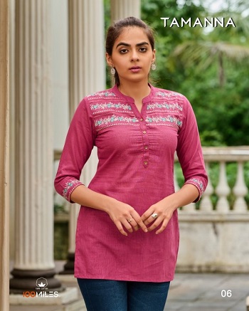 100Miles Tamanna Cotton Short Tops Collection, Buy Tamanna Short Tops Full Catalogat Wholesale Price Online