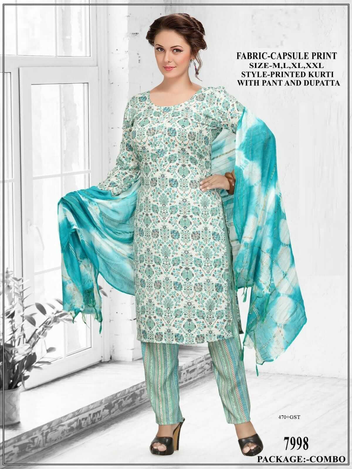 Printed Rayon Readymade Dress Size Set at Wholesale Price Online