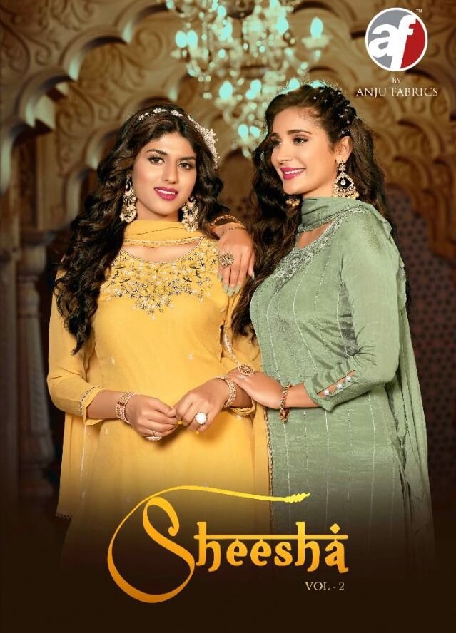 AF Sheesha Vol 2 Kurti Sharara Dupatta Catalog In Wholesale Price