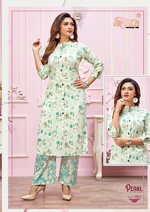 Alishka Fashion Pearl Kurtis With Plazzo Wholesale Catalog, Buy Full Catalog of Alishka Fashion Pearl Kurtis With Plazzo At Wholesale Price