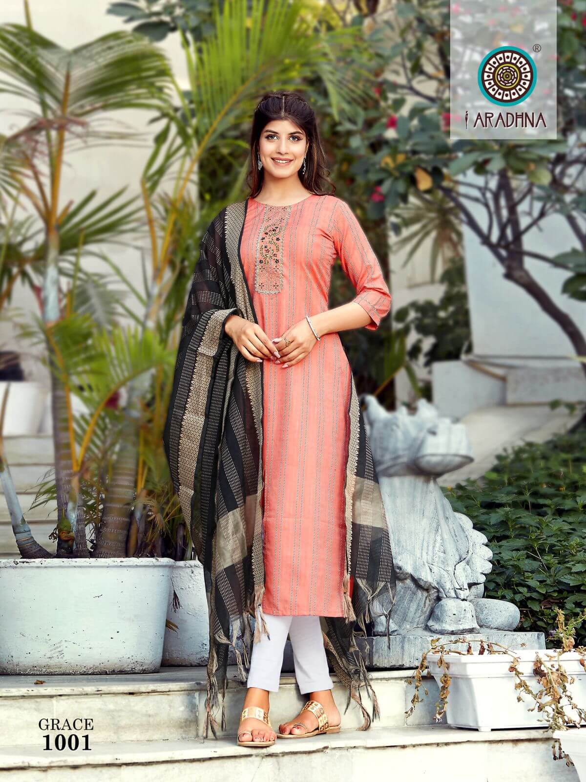 Aradhna Grace Vol 1 Kurtis With Dupatta Wholesale Catalog. Purchase Full Catalog Of Kurtis With Dupatta In Wholesale Price Online