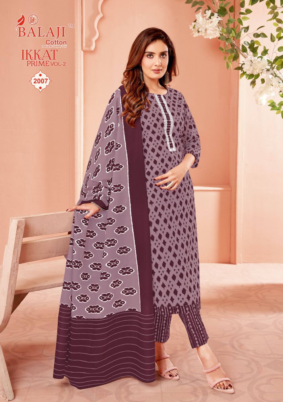 Cotton Printed Top Bottom With Dupatta Fully Stitched Readymade Dress