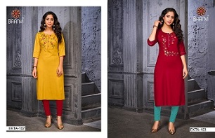 Baanvi Ekta Vol 1 Kurtis Wholesale Catalog, Buy Full Catalog of Baanvi Ekta Vol 1 Kurtis At Wholesale Price