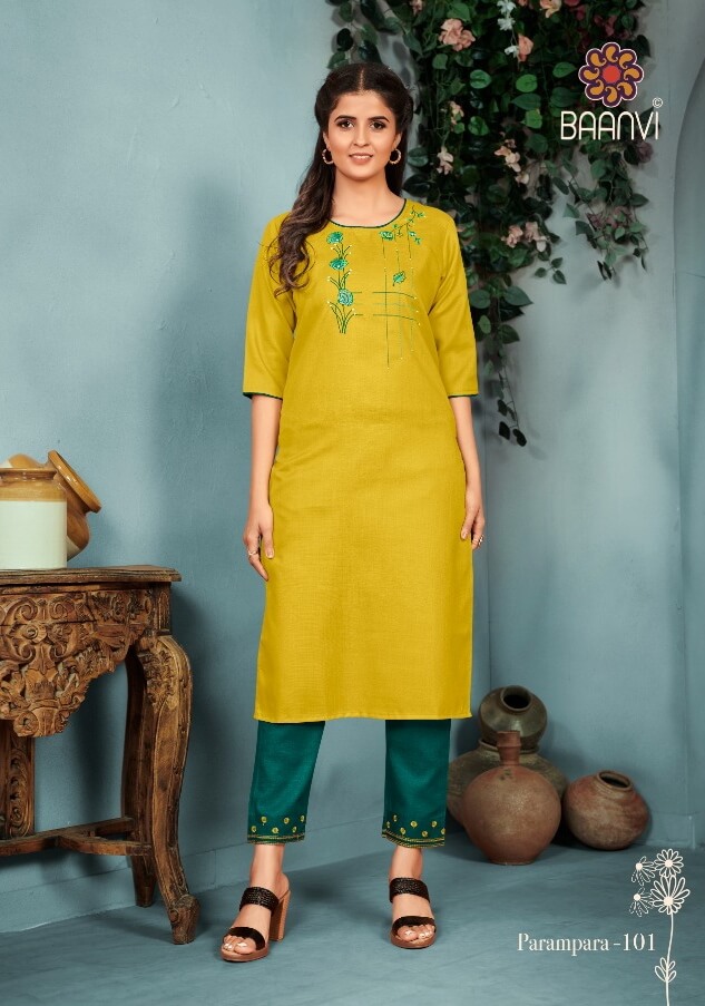 Baanvi Parampara Vol 1 Kurti With Pant Catalog In Wholesale Price. Purchase Full Catalog of Baanvi Parampara Vol 1 In Wholesale Price Online