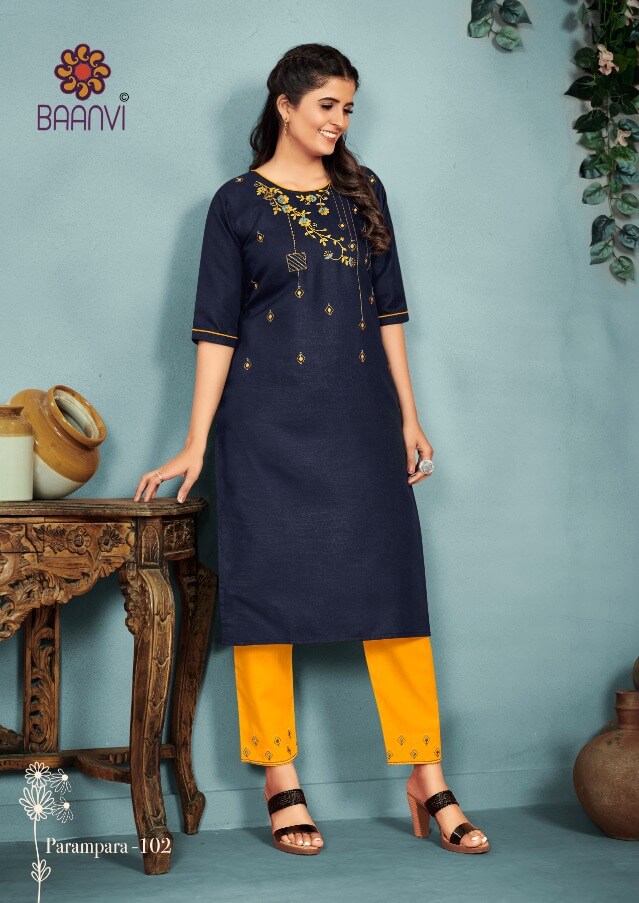 Baanvi Parampara Vol 1 Kurti With Pant Catalog In Wholesale Price. Purchase Full Catalog of Baanvi Parampara Vol 1 In Wholesale Price Online