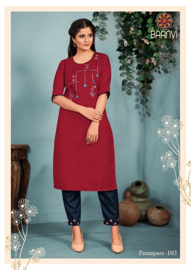 Baanvi Parampara Vol 1 Kurti With Pant Catalog In Wholesale Price. Purchase Full Catalog of Baanvi Parampara Vol 1 In Wholesale Price Online