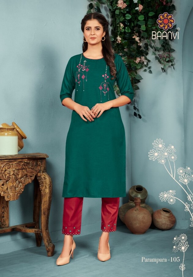 Baanvi Parampara Vol 1 Kurti With Pant Catalog In Wholesale Price. Purchase Full Catalog of Baanvi Parampara Vol 1 In Wholesale Price Online