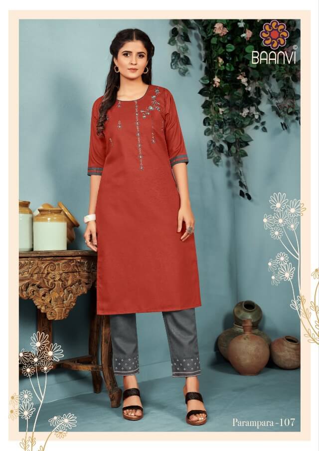 Baanvi Parampara Vol 1 Kurti With Pant Catalog In Wholesale Price. Purchase Full Catalog of Baanvi Parampara Vol 1 In Wholesale Price Online